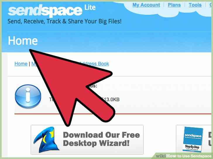 Image intitulée Utilisation Sendspace l